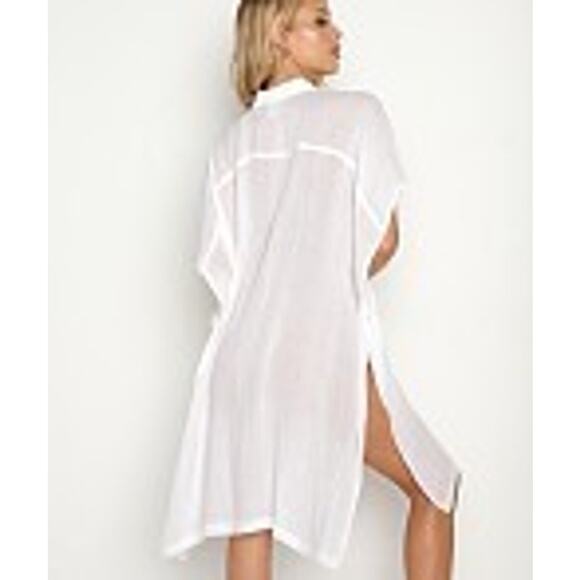 L*Space NWT Anita Button up Front Cover Up‎ in White Size XS/S MSRP $99 - Picture 2 of 5